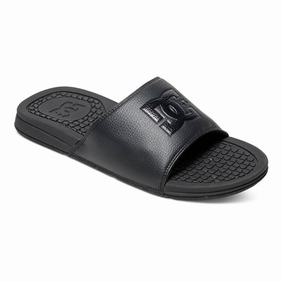 DC Bolsa Slides Men's Black Sandals Australia Online IPA-612